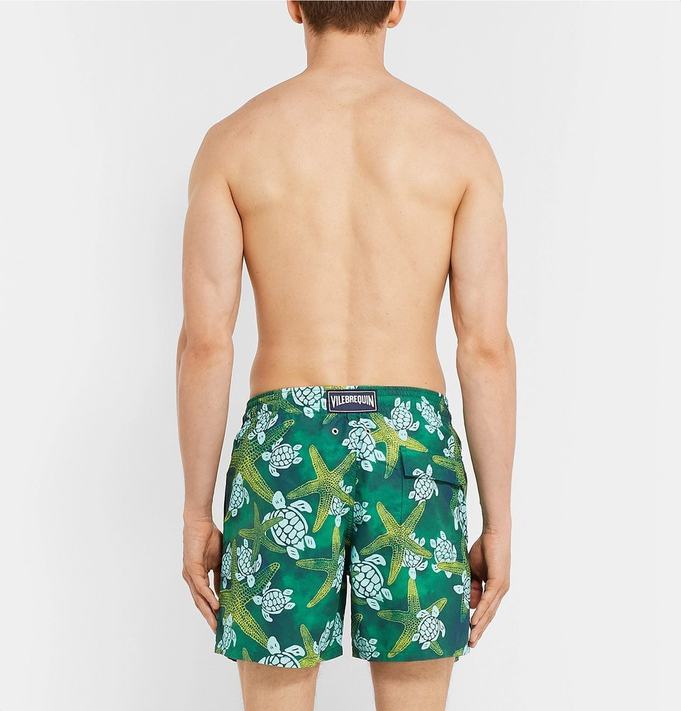 Vilebrequin - Moorea Mid-Length Printed Swim Shorts - Men - Green