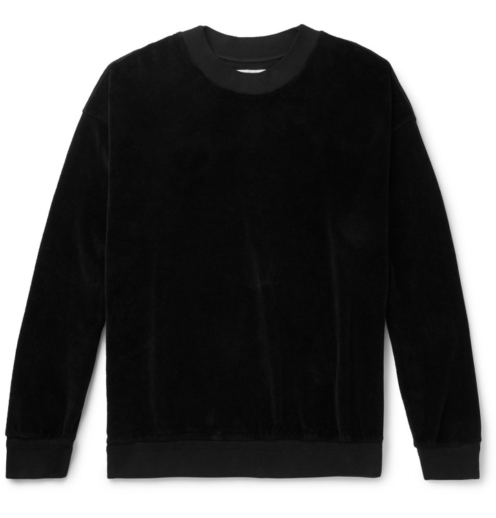 Photo: Jeanerica - Organic Cotton-Velour Sweatshirt - Black