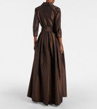 Simkhai Julip belted taffetta gown