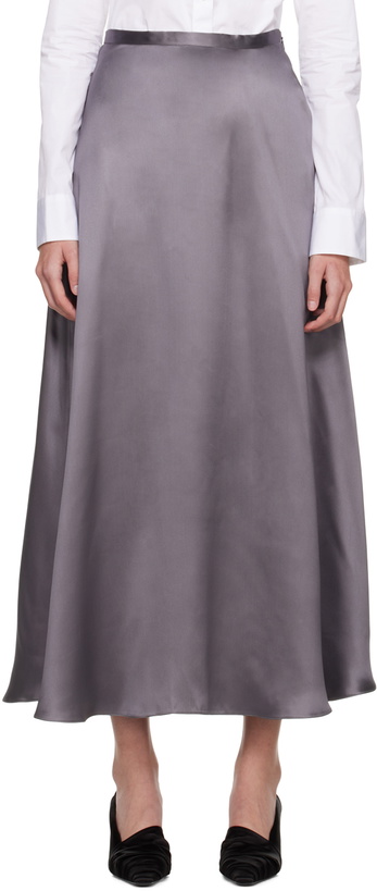 Photo: BITE Gray Fluid Midi Skirt