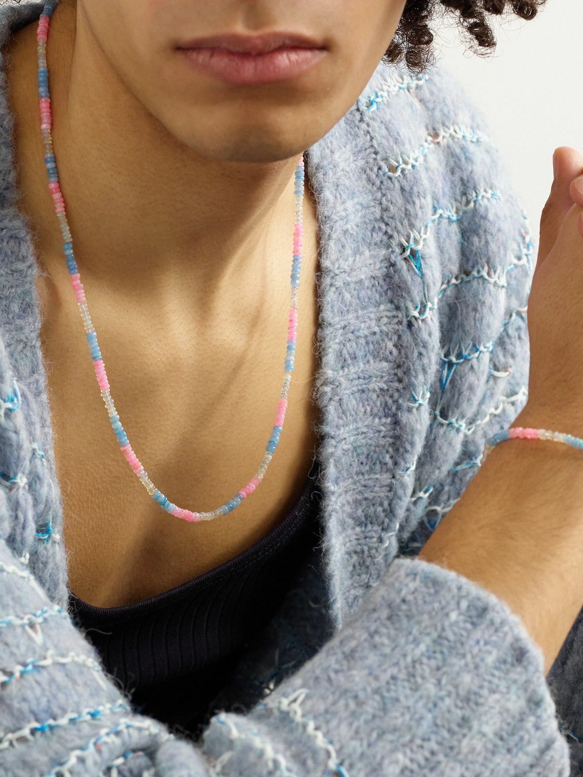 JIA JIA - Gold Opal Beaded Necklace