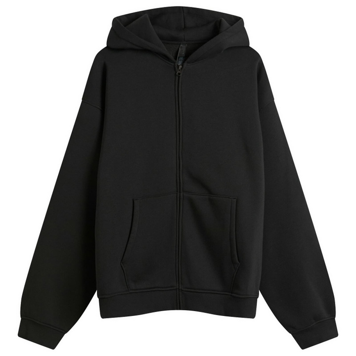 Photo: SKIMS Men's Zip Hoodie in Washed Onyx