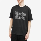 Wacko Maria Men's Heavyweight Gothic Logo T-Shirt in Black