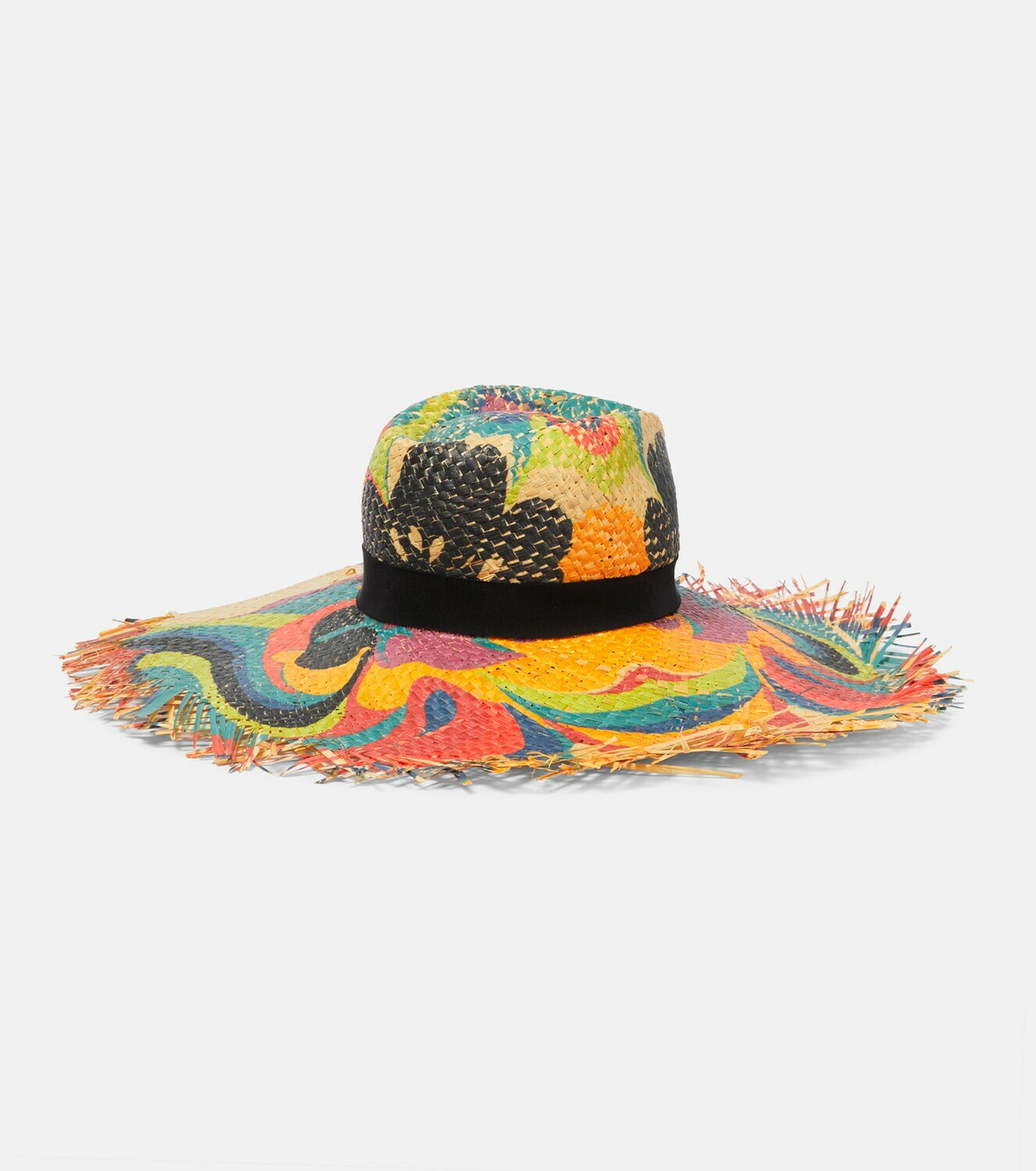 ハット ETRO Woman Hat Multicolor WAQA0016AQ025 S9000 Etro - Striped raffia hat Etro
