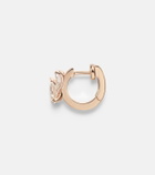 Repossi Serti Sur Vide 18kt rose gold single hoop earring with diamonds