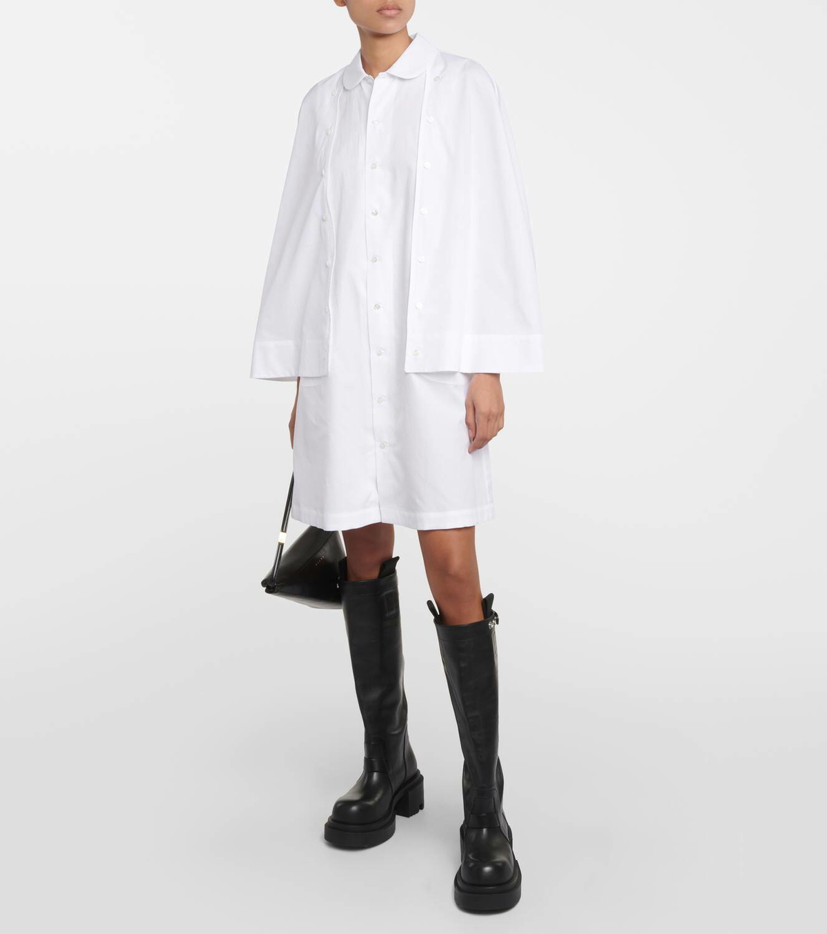 Noir Kei Ninomiya Cotton poplin shirt dress