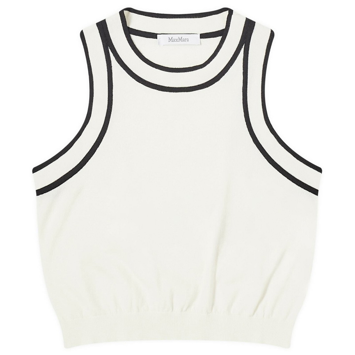 Photo: Max Mara Women's Ruggero Knitted Vest Top in Ivory