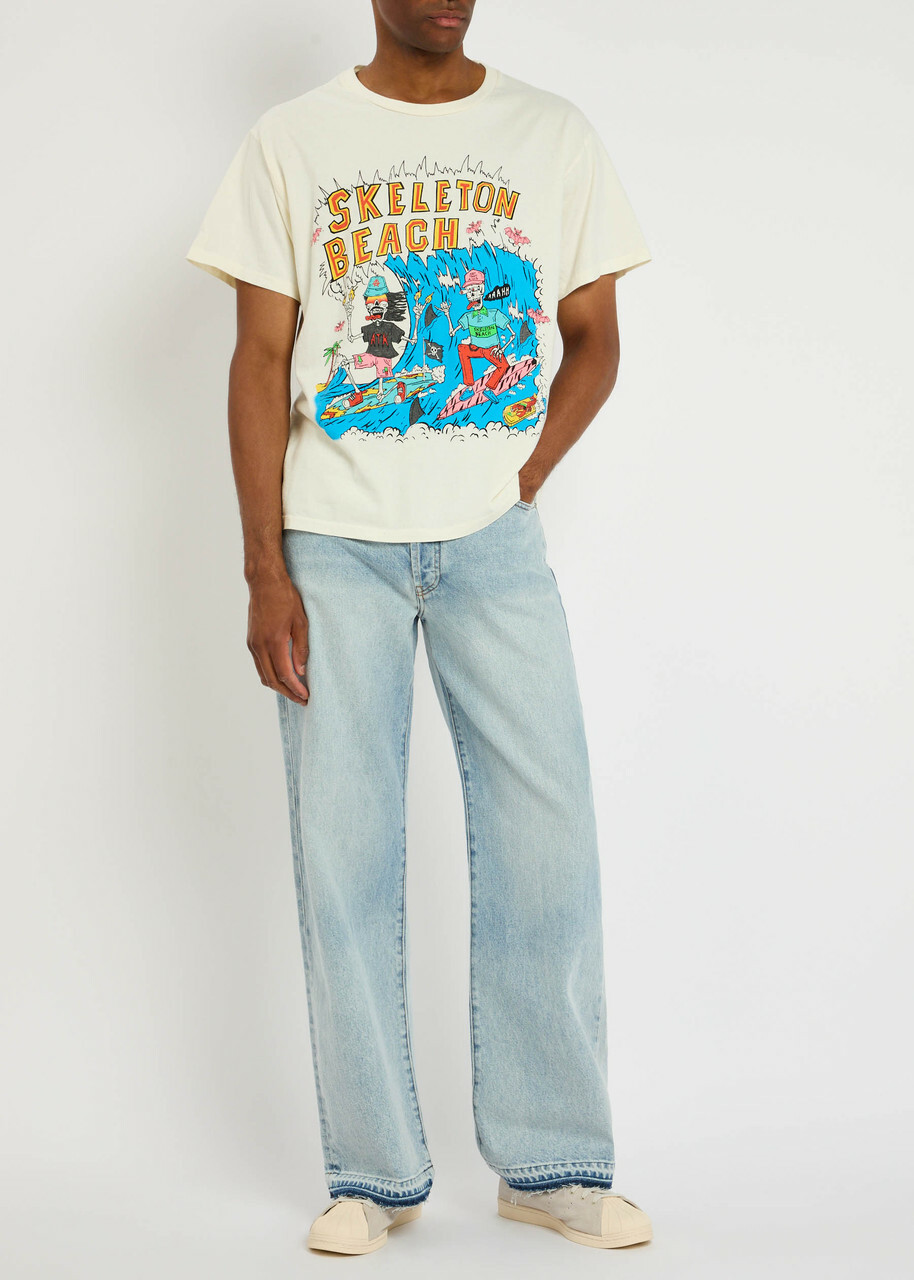 Gallery Dept. Printed Cotton T-shirt White