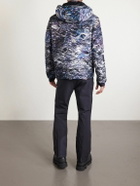 Aztech Mountain - MDJ Nuke Suit Printed Quilted Hooded Down Ski Jacket - Blue
