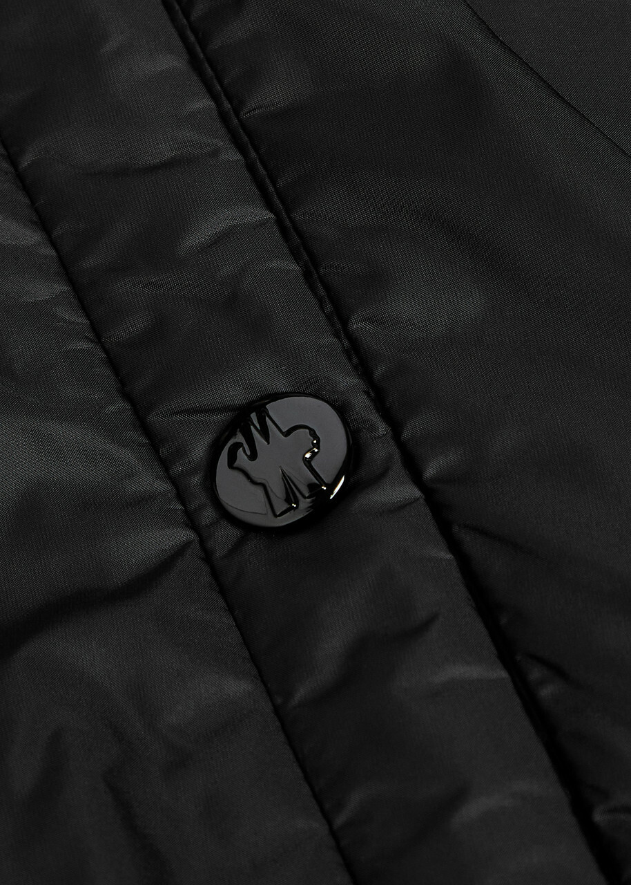 Moncler Bouchet Shell Bomber Jacket Black