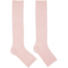 Swedish Stockings SSENSE Exclusive Pink Long Sandal Socks