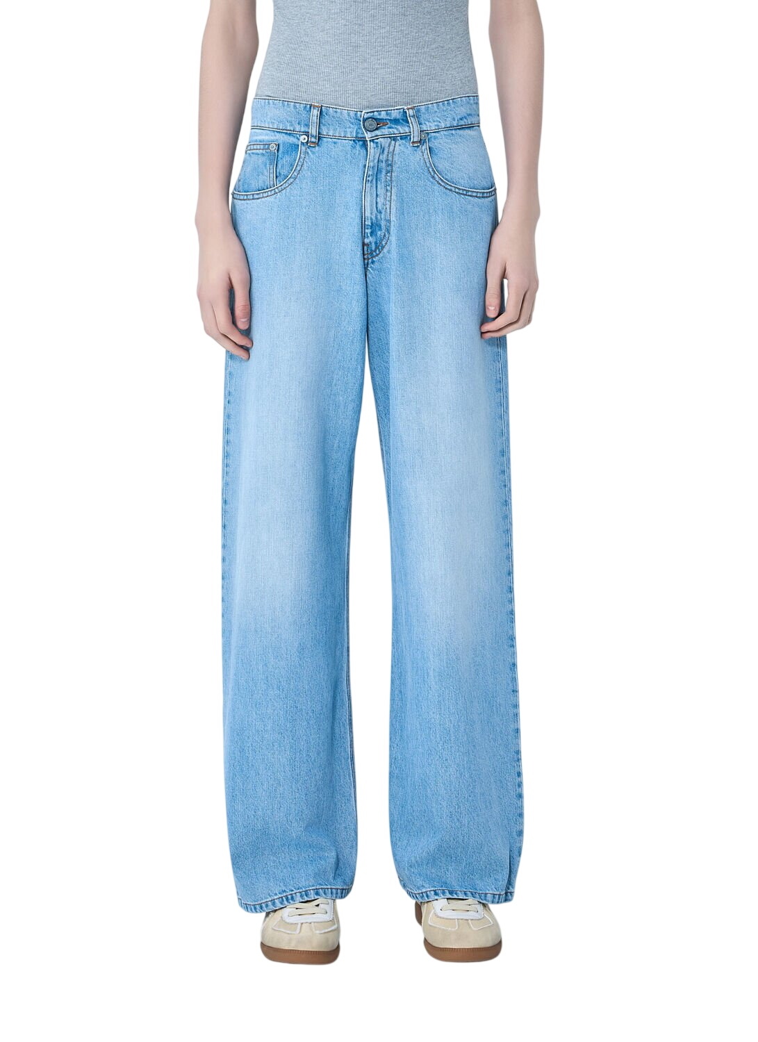 ERL - Flared Distressed Jeans - Blue ERL