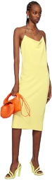 Bottega Veneta Yellow Chain Midi Dress