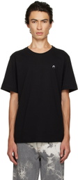 Marine Serre Black Crewneck T-Shirt