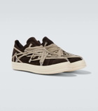 Rick Owens Megalace suede sneakers