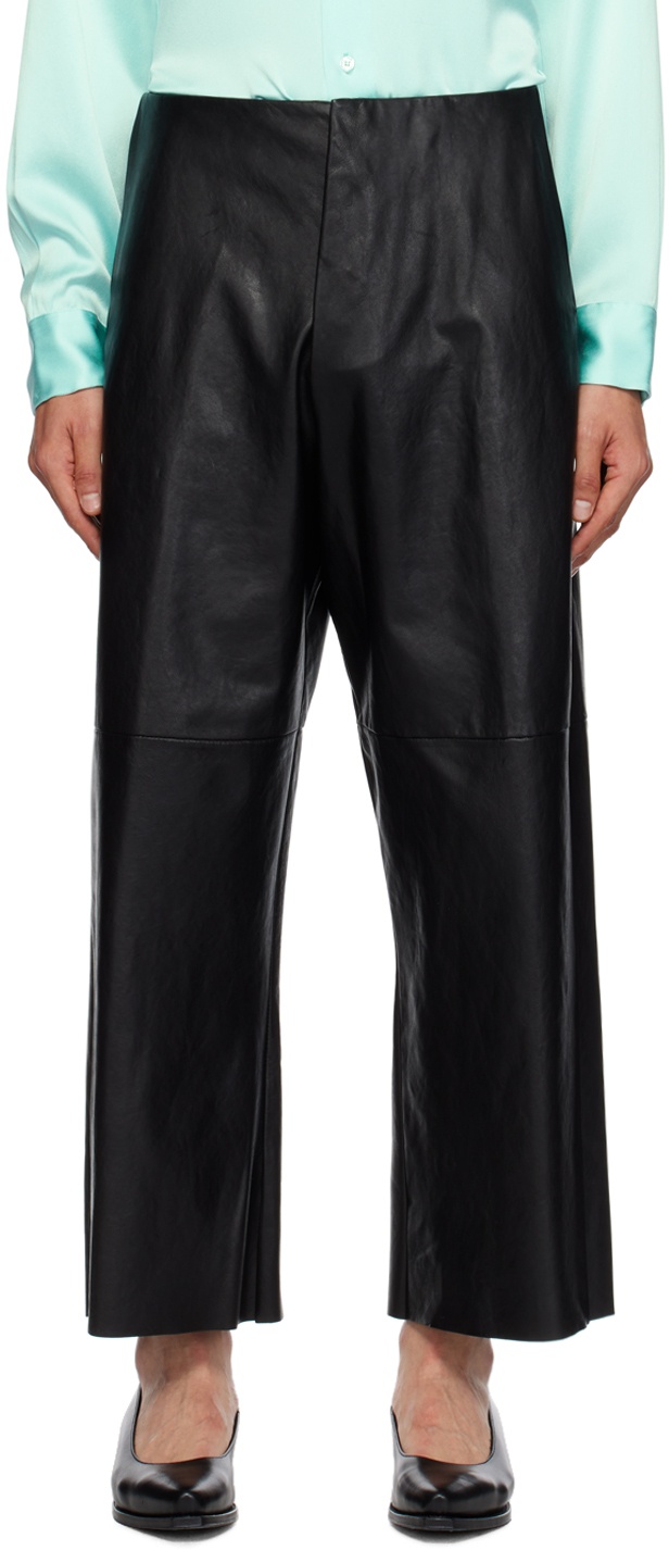 Photo: Gabriela Coll Garments Black No.249 Leather Pants