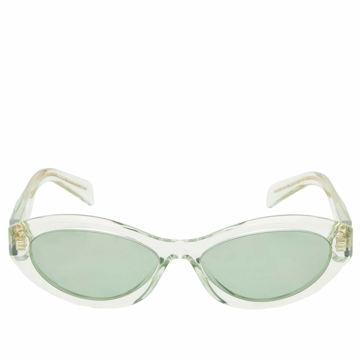 Prada Eyewear Women's 26ZS Sunglasses in Transparent Mint