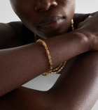 Suzanne Kalan Block-Chain 18kt gold bracelet with diamonds