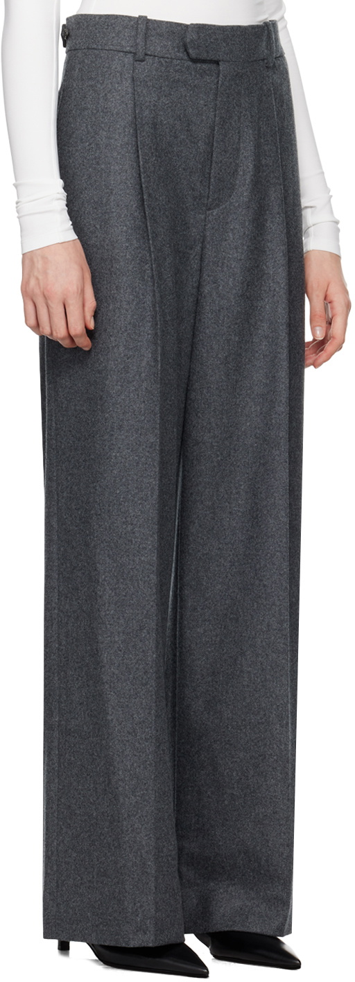 Carven Gray Wide Leg Trousers