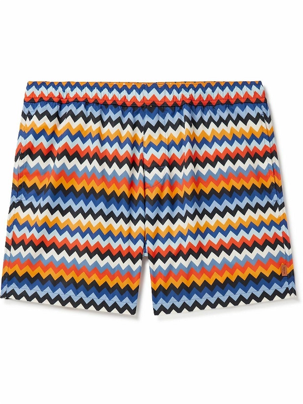 Photo: Missoni - Straight-Leg Mid-Length Striped Swim Shorts - Multi