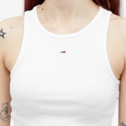 Tommy Jeans Women's Essential Rib Tank Top in White