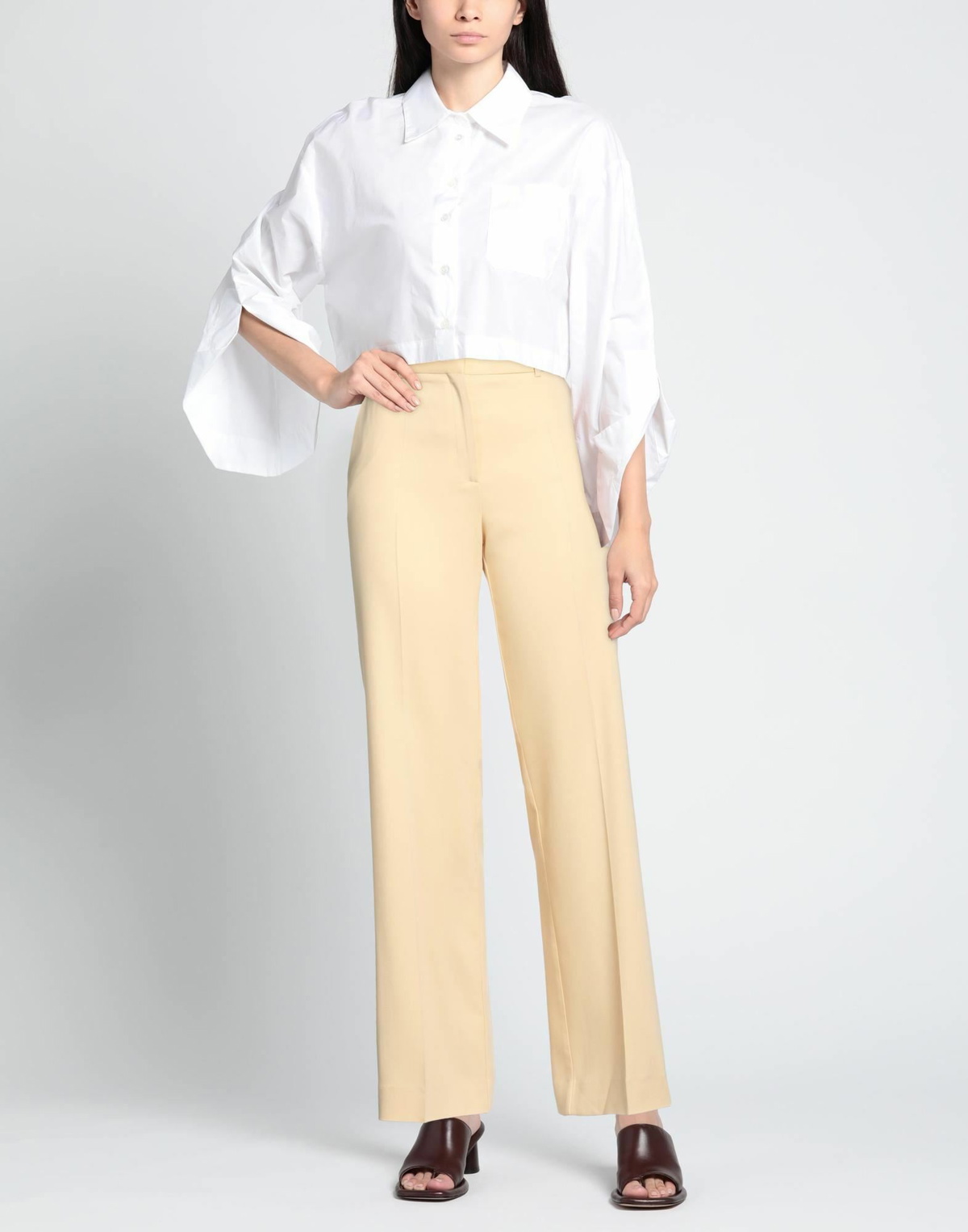 Maje Womens Pants Cream