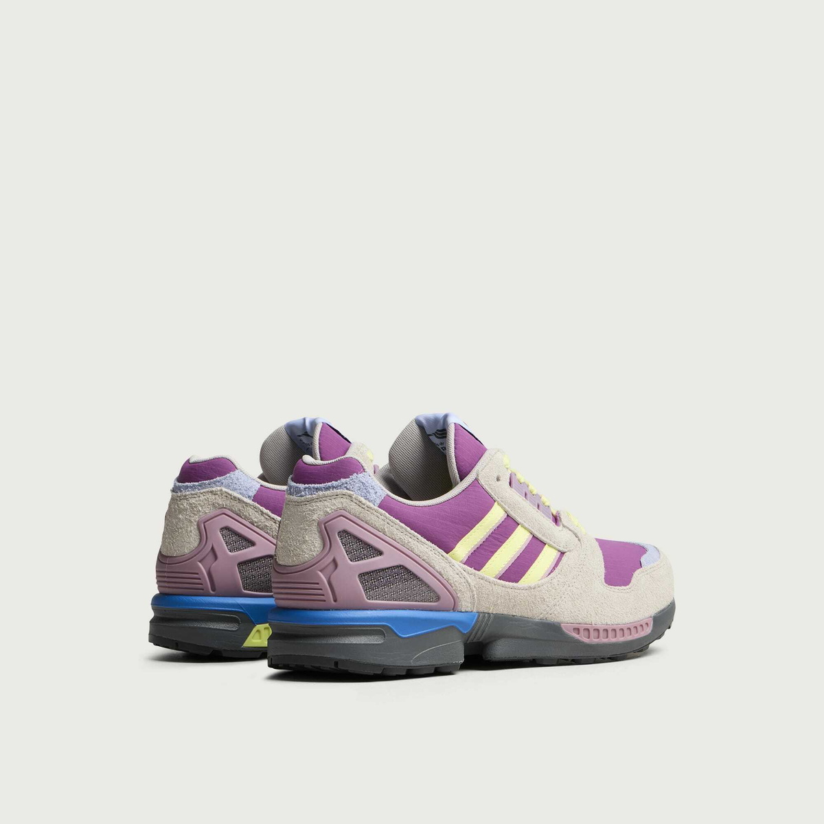 Adidas Men's ZX 8000 Sneaker in Lucky Pink/Yellow Tint/Grey Six adidas
