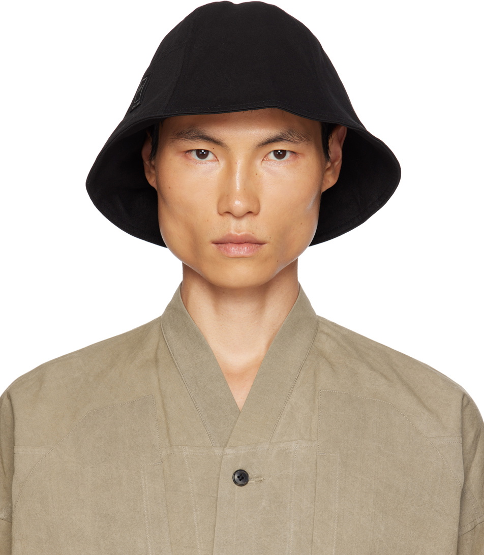 Acne Studios Black Patch Bucket Hat Acne Studios
