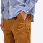 Comme des Garçons Homme Men's Belted Herringbone Work Trousers in Beige