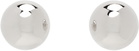 D'heygere Silver Ball Earrings