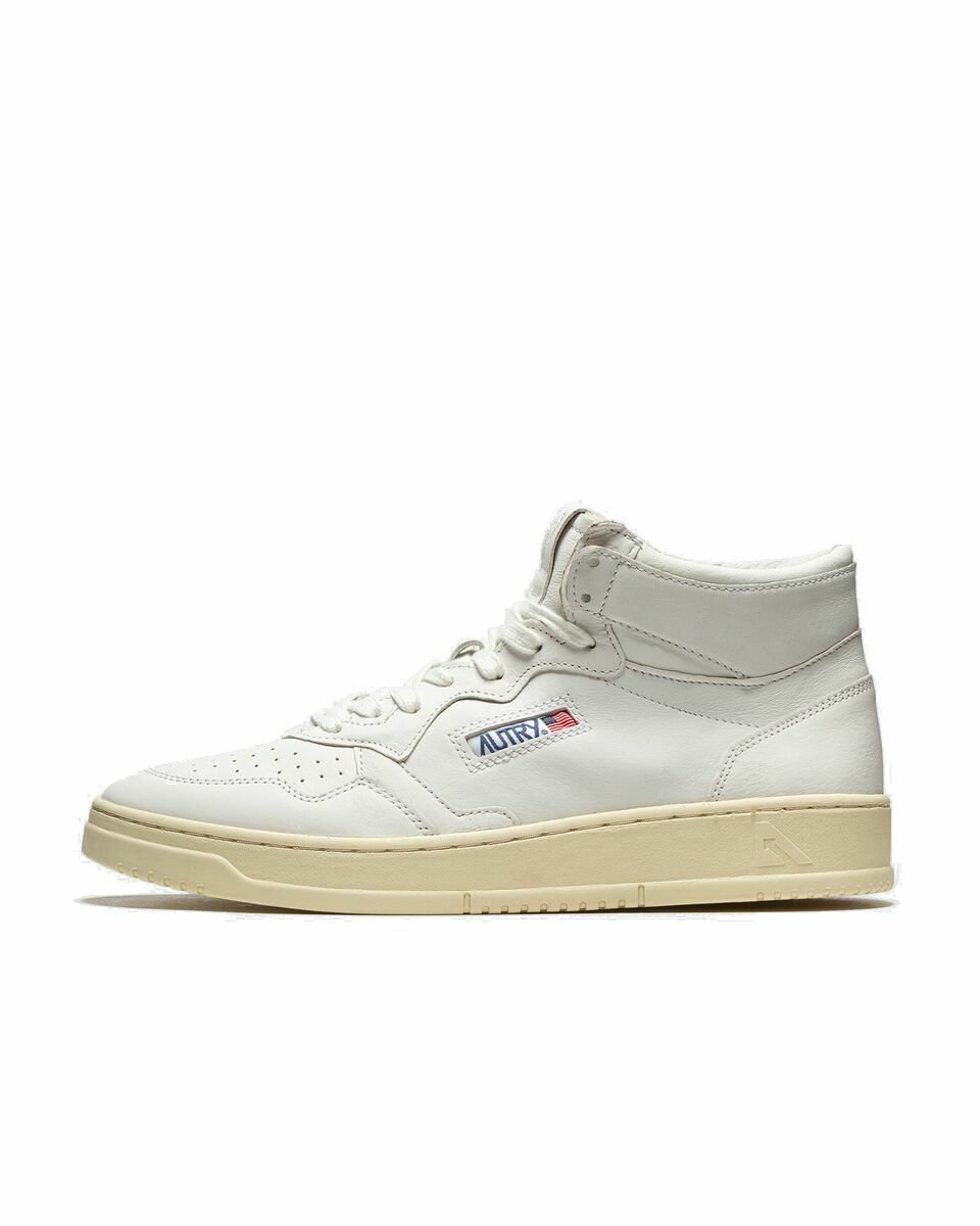 Photo: Autry Action Shoes Autry Mid White - Mens - High & Midtop