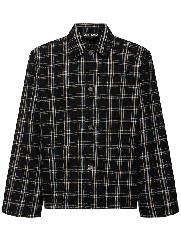 SC Subculture】WOOL CHECK っぽい SHIRT IVORY2 