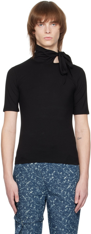 Photo: The World Is Your Oyster Black Strap Turtleneck