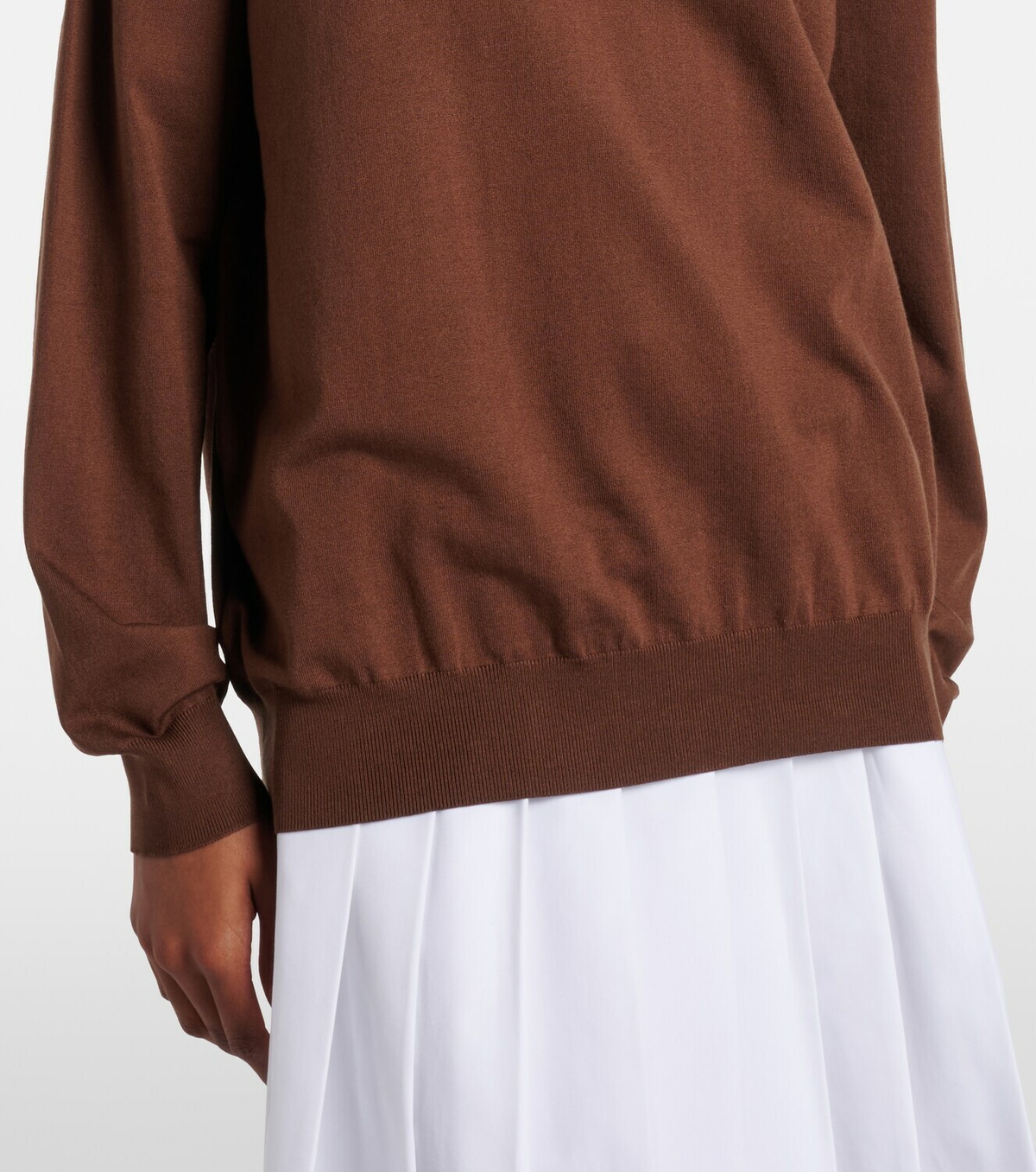 Prada Silk-blend polo sweater