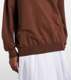 Prada Silk-blend polo sweater