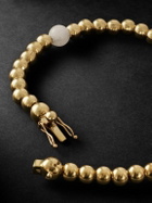 PATTARAPHAN - Tri Anya Baby Cycle 14-Karat Gold Moonstone Bracelet