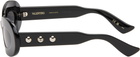 Valentino Black Nellcôte V Logo Sunglasses