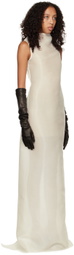 Maximilian Davis Off-White Marcia Maxi Dress