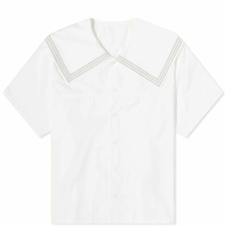 Photo: Beams Boy Women's Sailor Collar Shirt in Off White