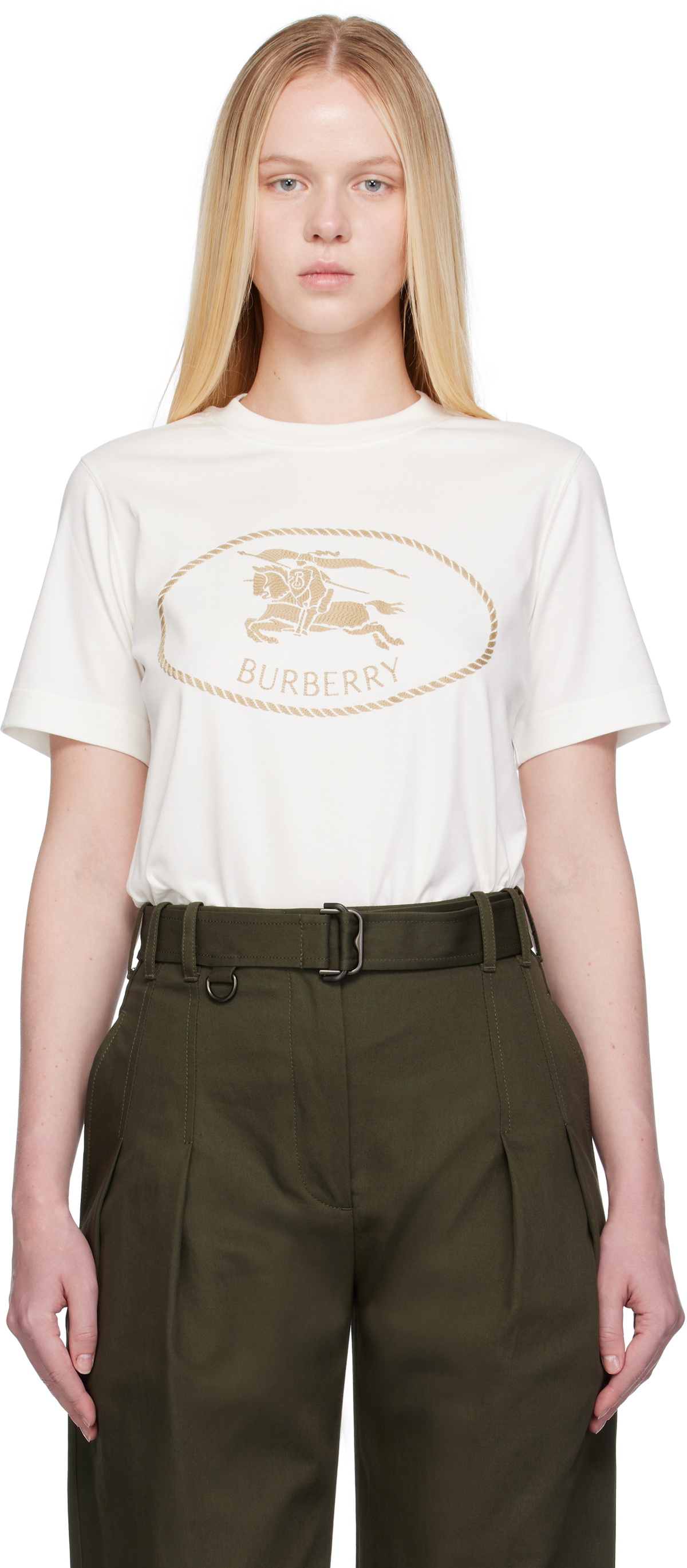 【関税込み】Burberry ブラック Crystal Pear Tシャツ Burberry Black Crystal Pear T-Shirt Burberry