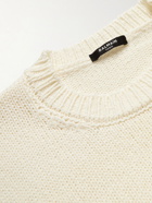 Balmain - Logo-Intarsia Wool Sweater - White