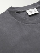 Norse Projects - Geoff McFetridge Johannes Mountains Logo-Appliquéd Organic Cotton-Jersey T-Shirt - Gray