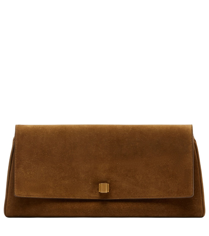 Photo: Khaite Audrey suede clutch