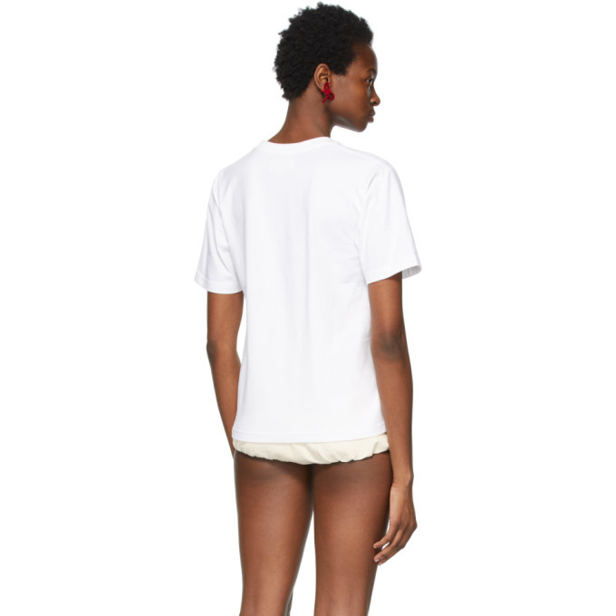 【関税込み】Shushu/Tong ホワイト ビーズ フローラル Tシャツ Shushu/tong tops for Women | SSENSE UK