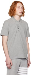 Thom Browne Gray Relaxed-Fit Polo