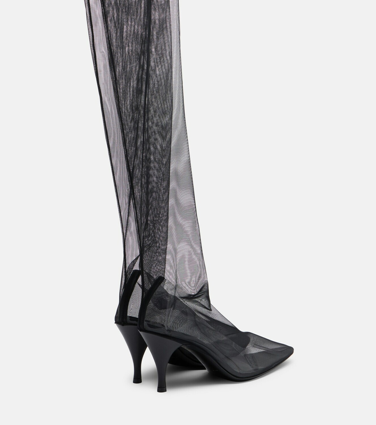 Herbert Levine Sheer Perfection mesh over-the-knee boots