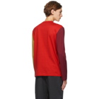Comme des Garcons Homme Deux Multicolor Colorblocked Long Sleeve T-Shirt