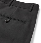 Alexander McQueen - Black Slim-Fit Pleated Wool and Mohair-Blend Trousers - Black