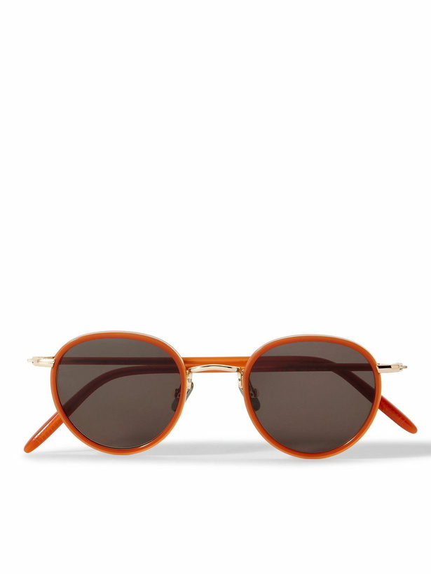 Photo: Mr P. - Cubitts Gifford Round-Frame Acetate and Gold-Tone Sunglasses