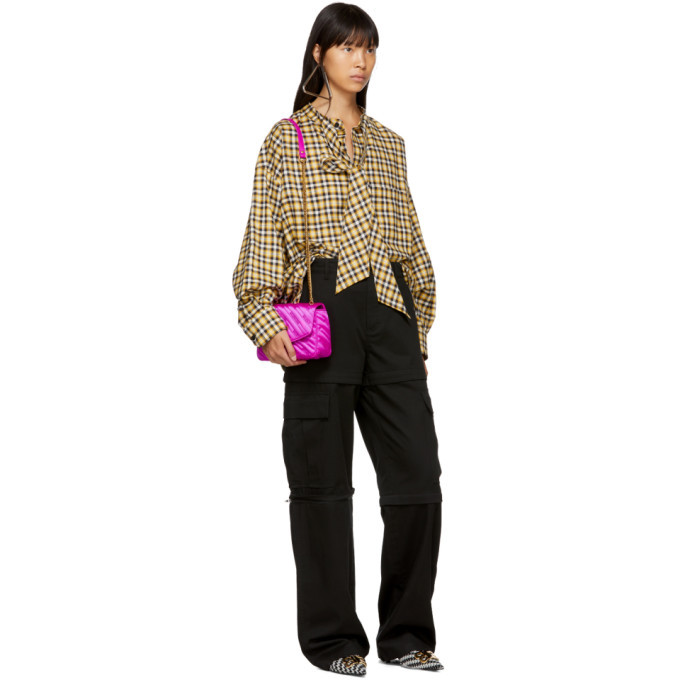 Balenciaga Yellow Plaid New Swing Shirt Balenciaga